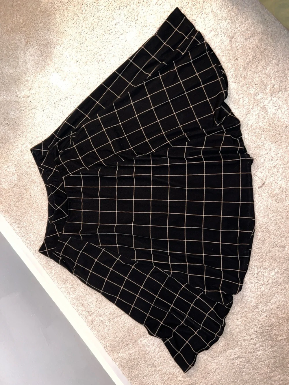 torrid Black Windowpane Circle Skirt - Picture 2 of 2